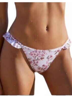 L. A. Hearts PAC Sun Floral Ruffle Bikini Bottom XS